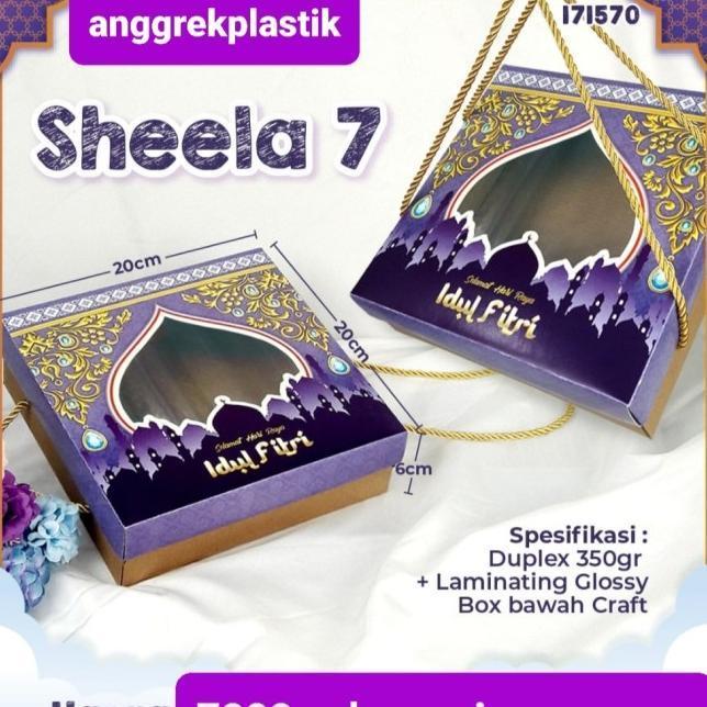 Stok Baru dus box kue puding lebaran idul fitri 20x20