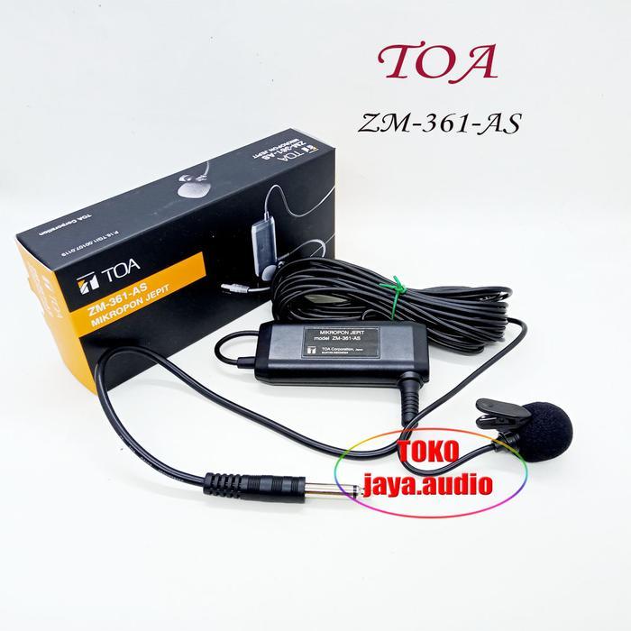 MICROPHONE TOA ZM-361 AS MIK KANCING MIC JEPIT ORIGINAL TOA MIK CLIP ON MIKROFON IMAM MASJID ORI