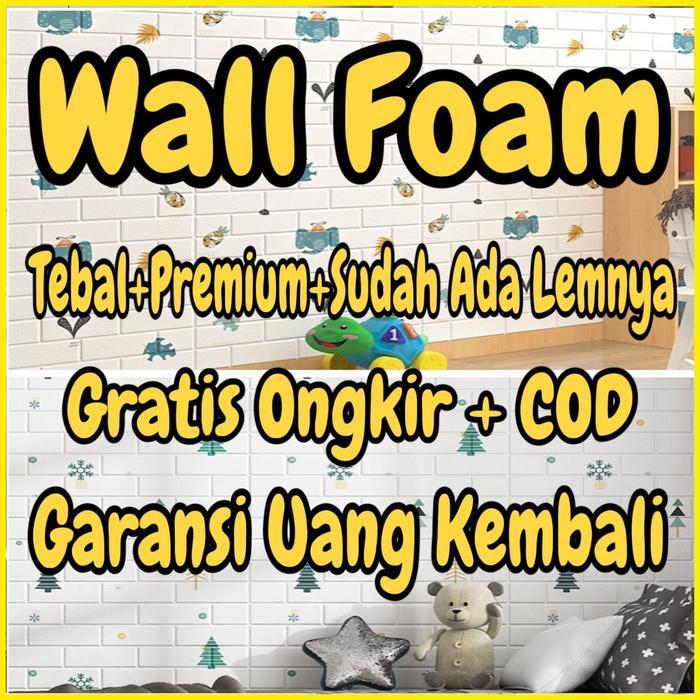 WALLPAPER FOAM 3D BATA MOTIF Wallpaper Dinding 3D bata / wallpaper 3D Foam / wallpaper motif