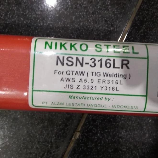 Kawat Las TIG Nikko NSN-316LR ER316L Argon Nikko Steel NSN-316LR AWS ER-316L (5 KG)