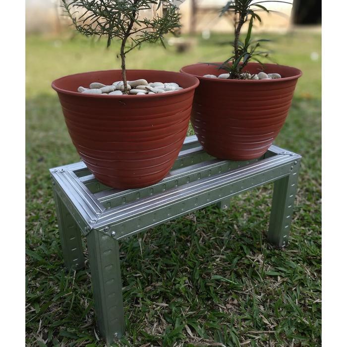 RAK POT BUNGA MINIMALIS - RAK TANAMAN - UNIK BAJA RINGAN 40CM