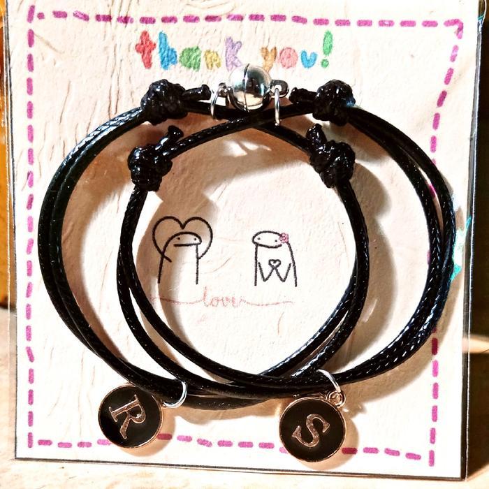 GELANG MAGNET JODOH / GELANG HITAM PASANGAN
