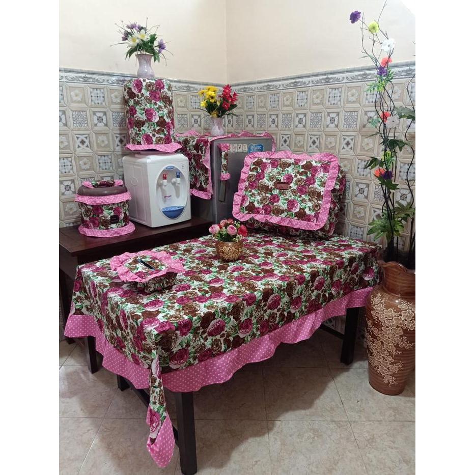 Taplak Meja Set Cover Kitchen Set
