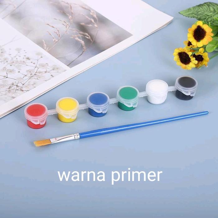 set 6 warna Cat Lukis / cat air/ Acrylic Paint Set 6 Warna / Cat Akrilik Kanvas Lukis Canvas
