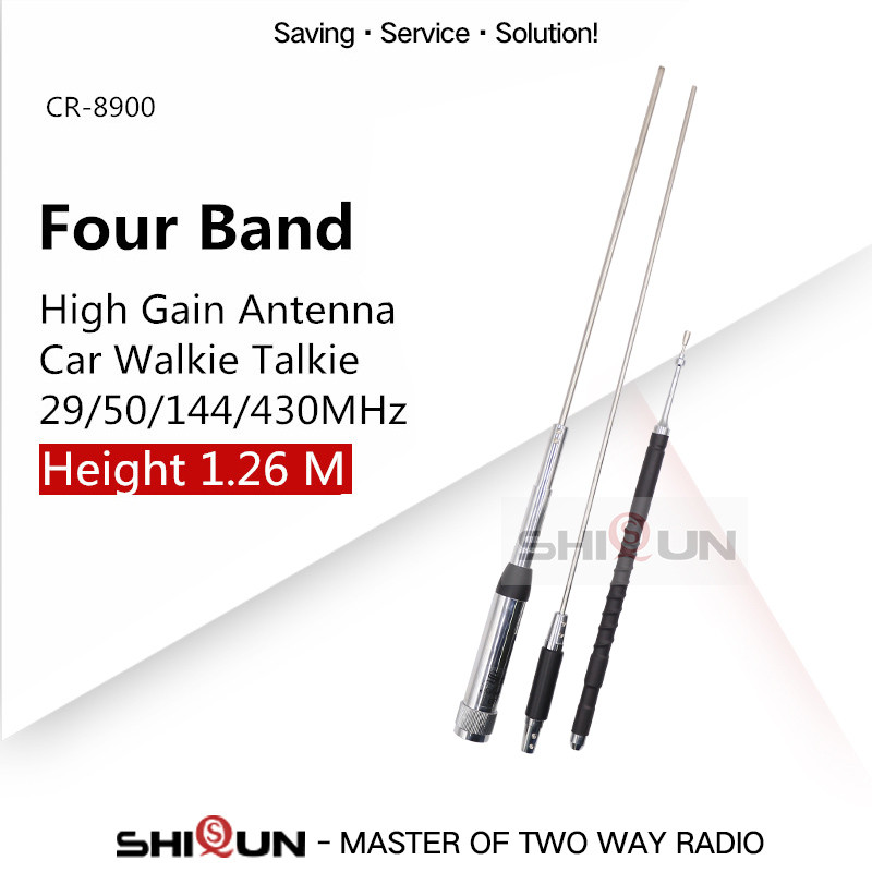 Quad-band Antenna 29/50/144/430Mhz Car Mobile Radio TH-9800 TH-9800 Plus KT-7900D KT-8900D Car Walki