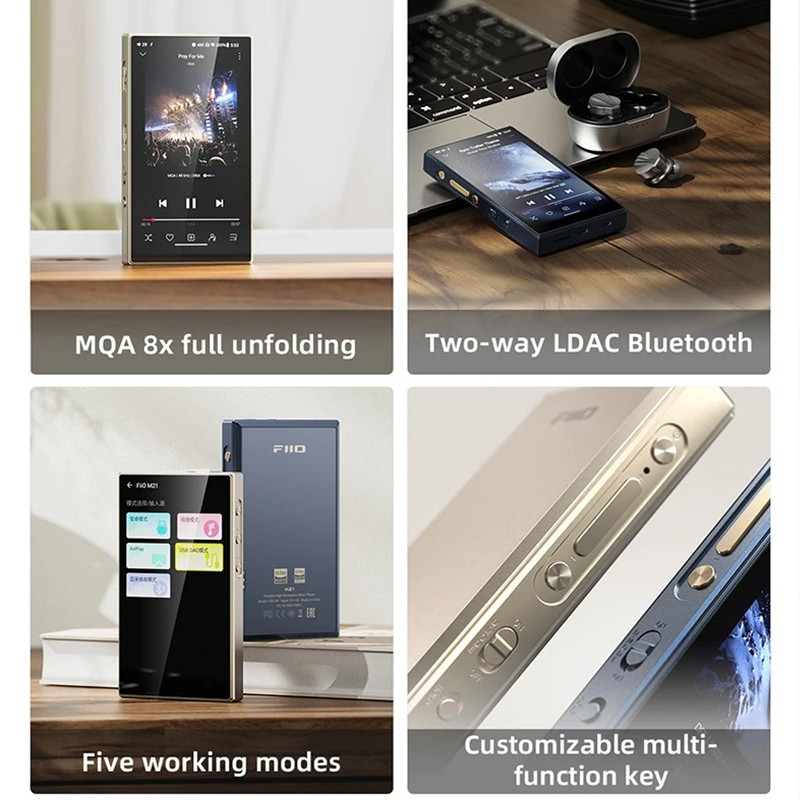 FiiO M21 Android 13 Portable Music Player MP3 Walkman Snapdragon 680 4* CS43198 DAC chips Hi-Res
