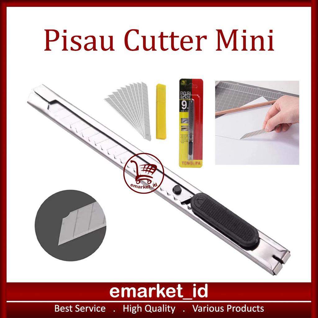 EM Pisau Cutter Kecil AK44 / Metal Sliver Mini Logam Blade / Kater Besi Cocok Steel / Degrees Samoye