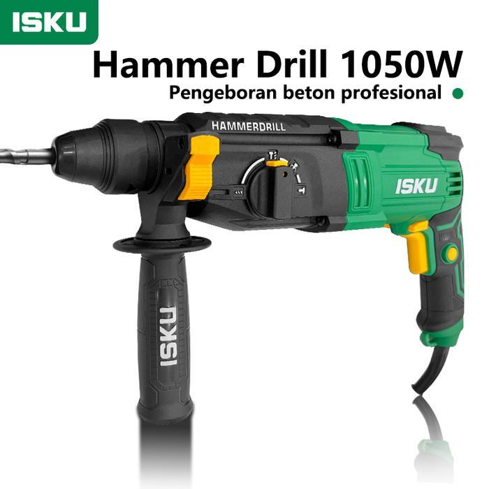 Krisbow Modern - Isku Hammer Drill Mesin Bor Tembok 750W/1050W Beton Listrik Electric Hammer Rotary