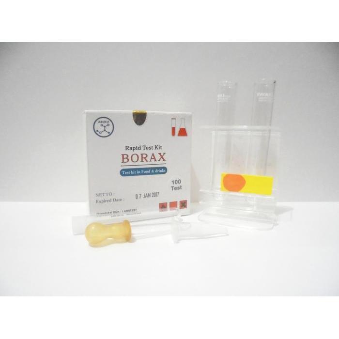 JTTOP" TEST KIT ASAM BORAT / BORON, RAPID TEST PENGAWET BLENG H3BO3 100 TEST