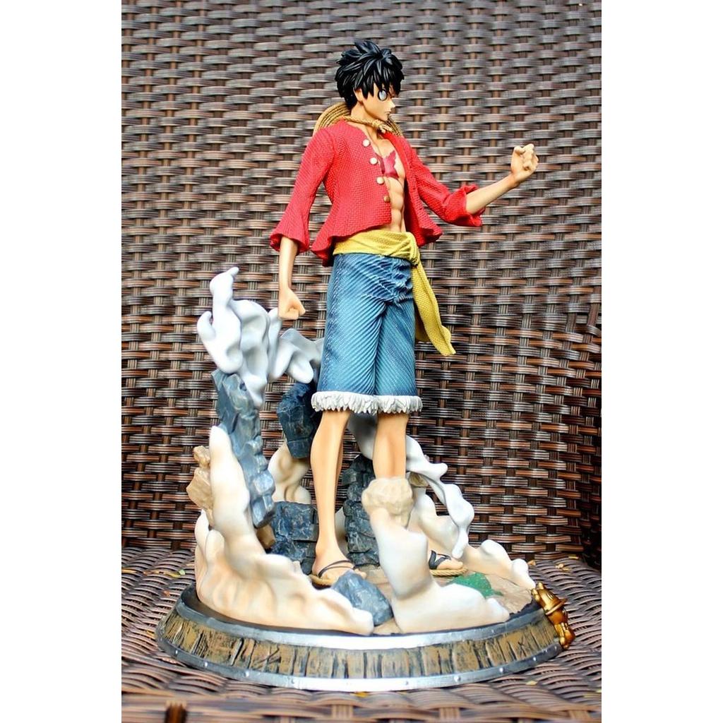 Action Figure Monkey D Luffy Stand Diorama Big Size Statue One Piece Promo 0326