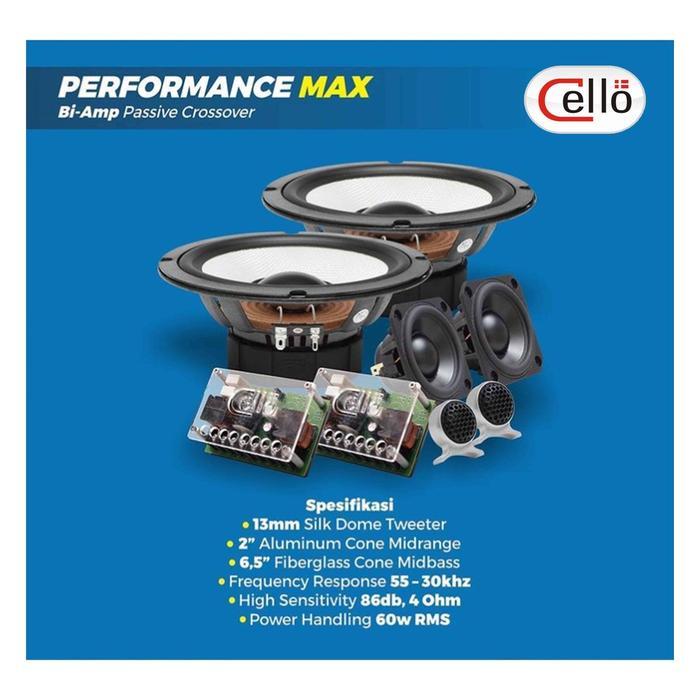 Cello Performance Max 3-Way Component Speaker plus Mounting Set