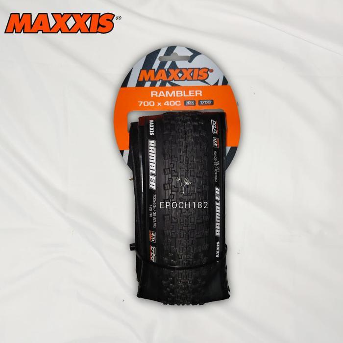 Ban Luar Sepeda Maxxis Rambler 650 x 47B, 700 x 38C, 700 x 40C, 700 x 45C & 700 x 50C Black EXO TR