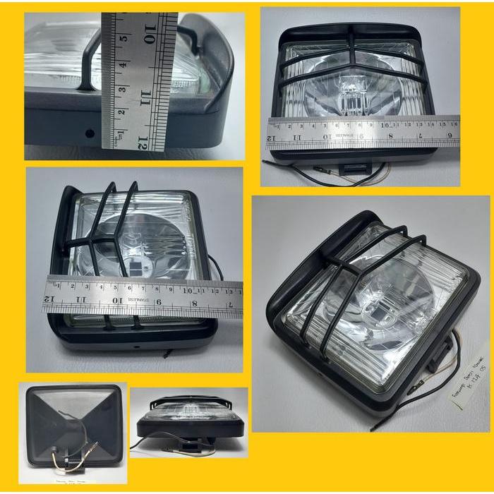 FOG LAMP Foglamp Lampu Tembak DENJI 1 Buah Stock Lama KACA Rumah besi