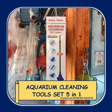 Perlengkapan Aquarium - Aquarium Cleaning Tools Set 5-In-1
