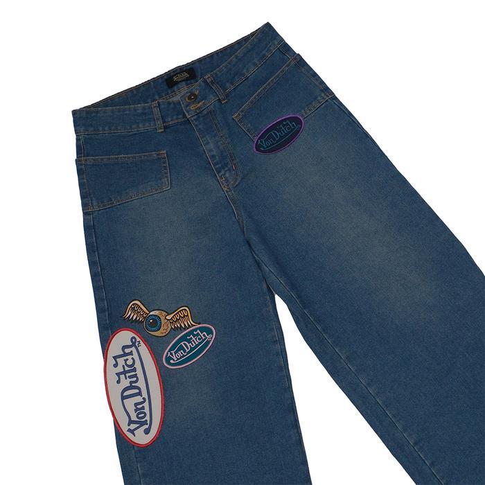 Von Dutch Ladies Denim Pants Ld69 Blue