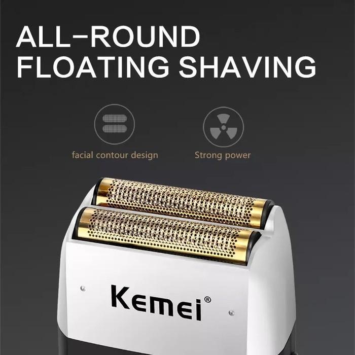 KEMEI 2026 Alat Cukur Rambut KM2026 Hair Clipper Kemei 0mm Cordless Razor Shaver KM-2026 Hitam Mesic