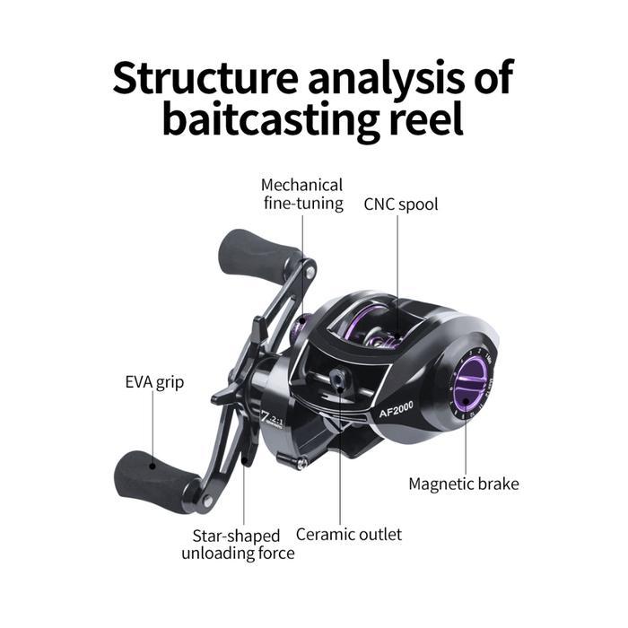 REEL BAITCASTING BC PANCING AF 2000 KESTING REEL PANCING BC
