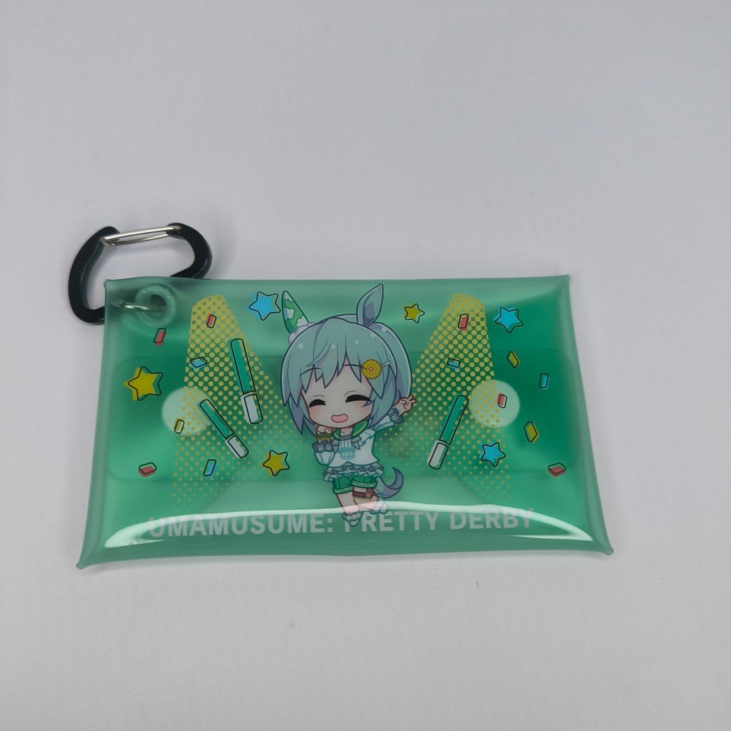 Clear Pouch with Carabiner Strap Keychain Uma Musume Pretty Derby Seiun Sky