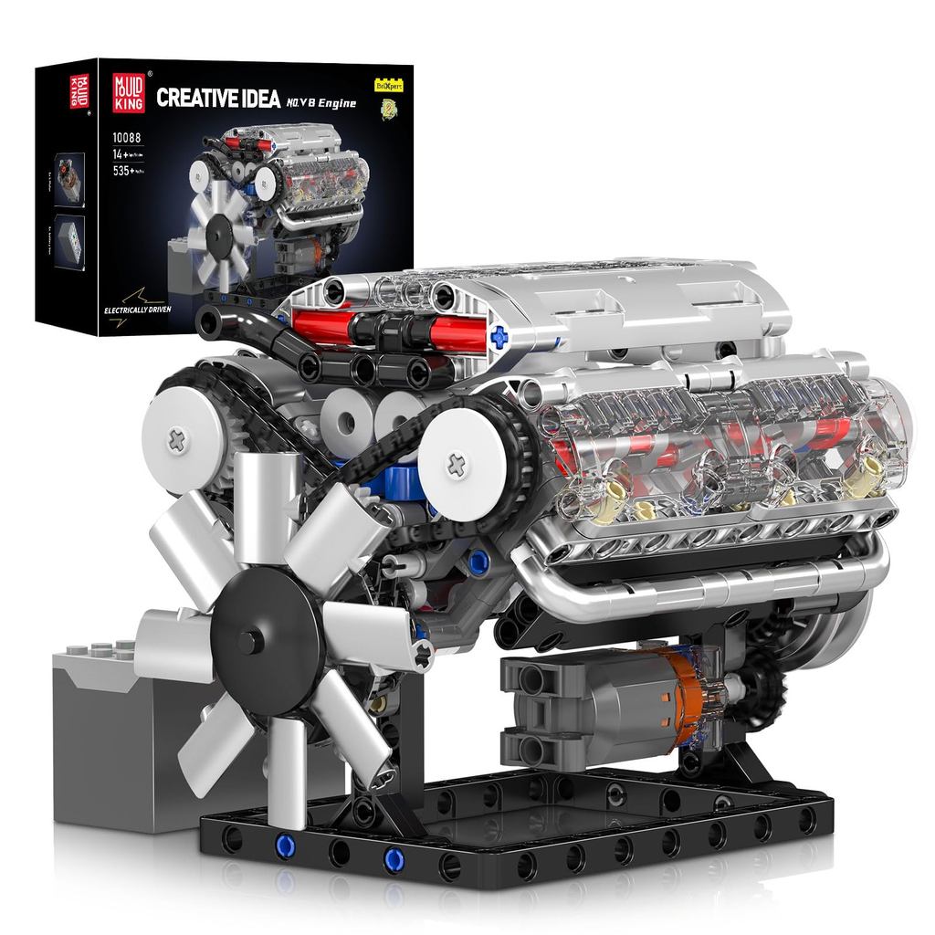V8 Engine Model Kit to Build Your Own Mini Engine That Works-DIY STEM Mechanic Engineering