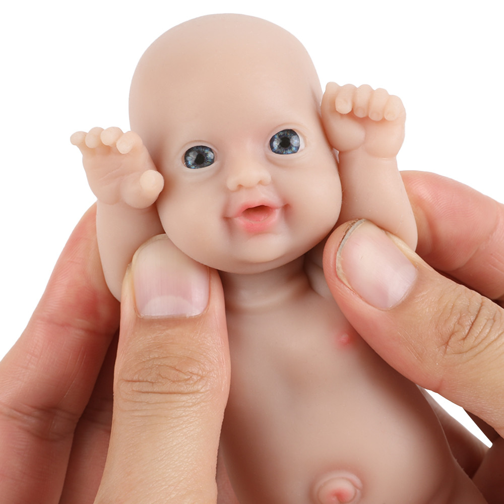 Ivita 7" Girl Preemie Full Body Silicone Reborn Baby Doll Lifelike Mini Realistic Doll Surprice