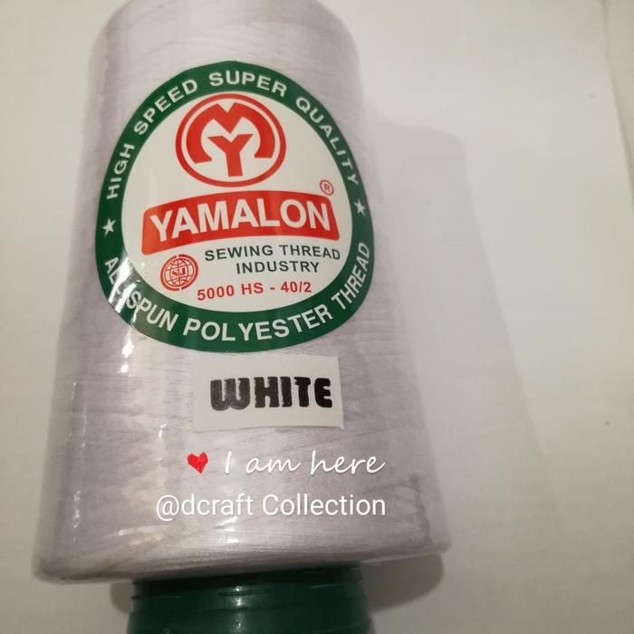 Benang Jahit Yamalon 5000yard Putih