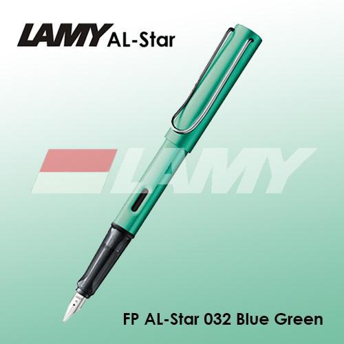 LAMY AL-STAR FOUNTAIN PEN Original Made in Germany Blue Metal