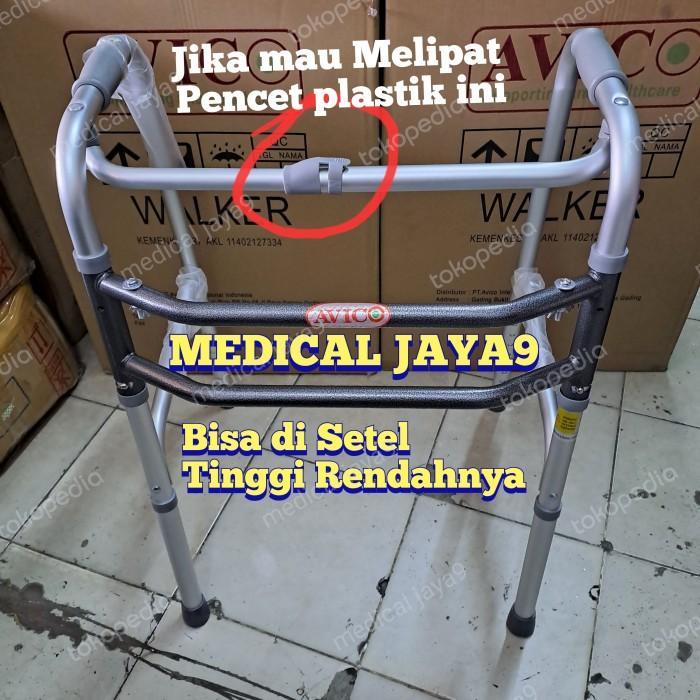 Ready Promo Walker lansia Avico Alat penunjang gerak bisa lipat Manula Strok