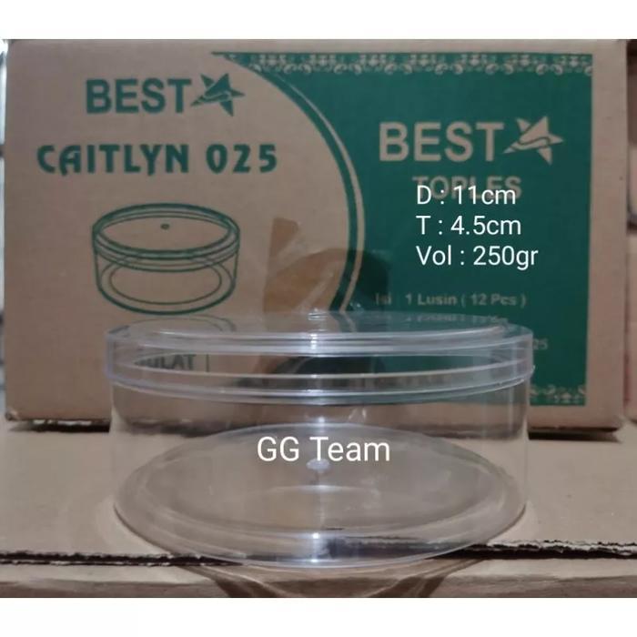 toples kue kering plastik bulat nastar 250gr caitlyn 025