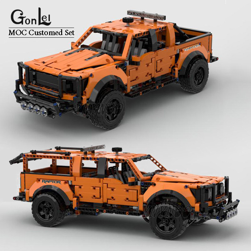 NEW 1608Pcs Technical F-150 Raptor Pickup Ver Cars Building Blocks Assemble Bricks DIY Model Toys