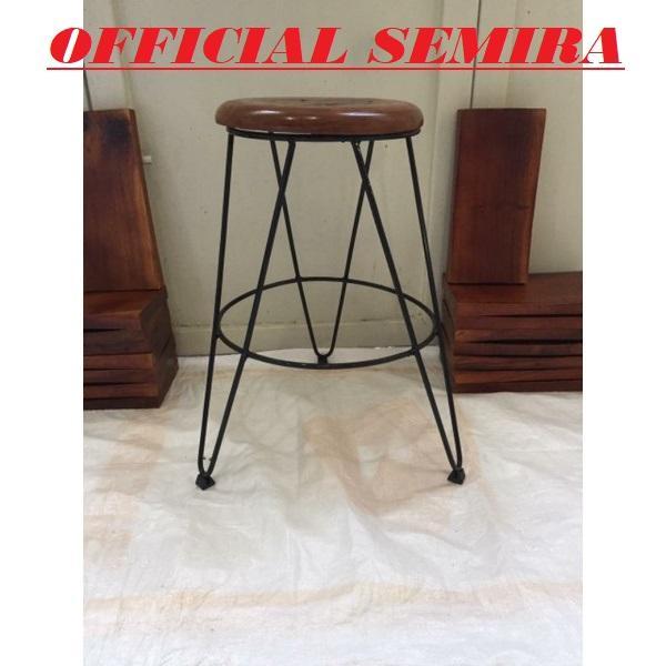 TINGGI 50 CM/KURSI CAFE/BANGKU CAFE/KURSI MURAH/BANGKU MURAH/KURSI BAR Besi Kayu Furniture