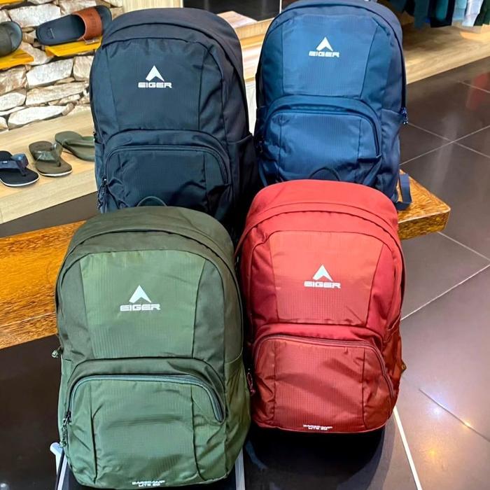 JTTOP" EIGER BASECAMP LITE 20 BACKPACK - TAS RANSEL LAPTOP PRIA - ORIGINAL - HITAM