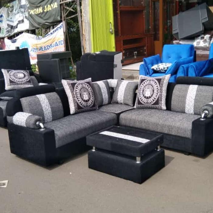 sofa minimalis / kursi sofa minimalis 1 set Busa Bantal