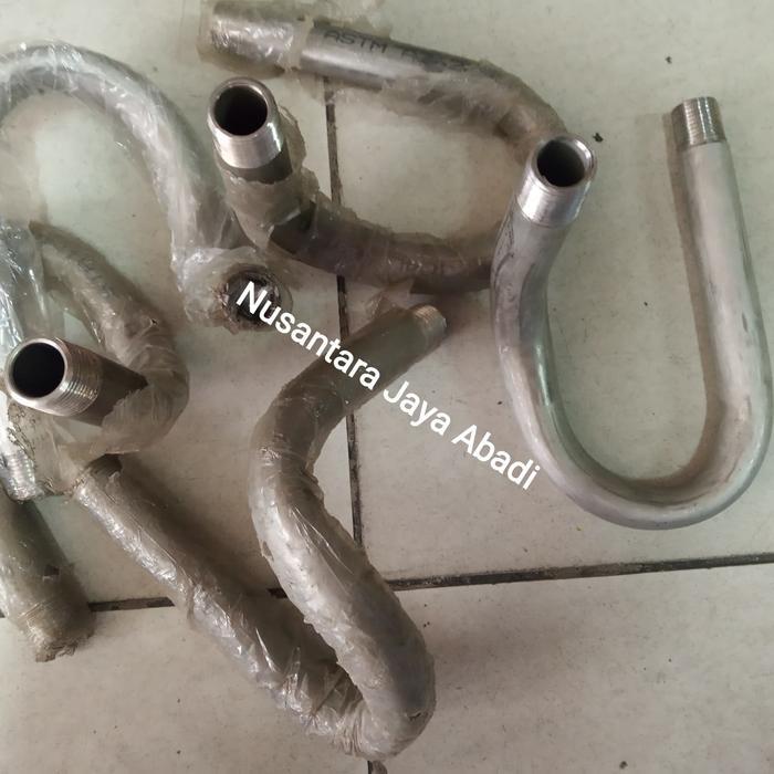 Siphon Stainless Tipe U Drat 1/2 " - Syphon U Pressure Gauge