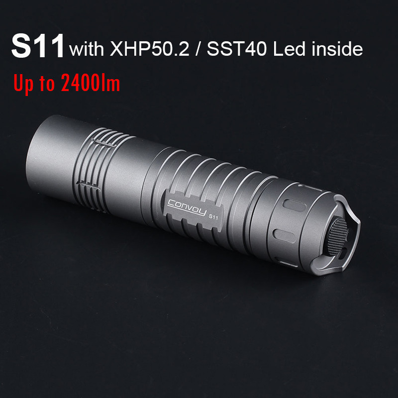 Most Powerful LED Flashlight Convoy S11 with XHP50.2 / SST40 LED Lantern 26650 18650 Portable Lanter