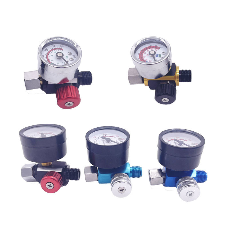 SUTU Spray Gun Adjustable Regulator Air Filter Air Regulator Spray Gun Air Regulator Gauge Water Tra
