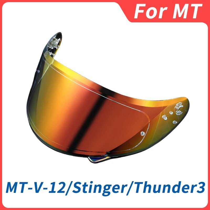 Mt-V-12 Helmet Shield For Mt Stinger Helmet And Mt Thunder 3 Helmet Mt Replacement Parts Thunder 3Sv
