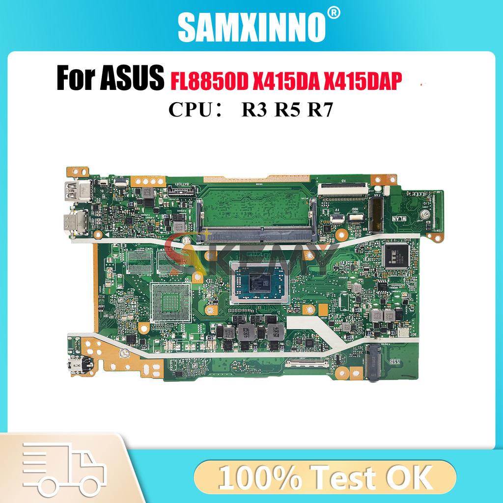 X415DA Laptop Motherboard For ASUS VivoBook X415DAP X415DA FL8850D X415D Notebook Mainboard With R3