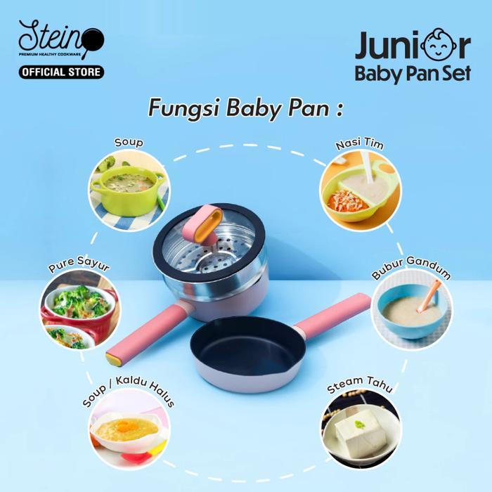 Steincookware Junior Baby Pan Set - Panci MPASI Set 4in1