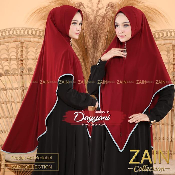 terlaris Jilbab Instan Syari Jumbo Jersey Korea Premium Dayyani Zain Collection 100% ori