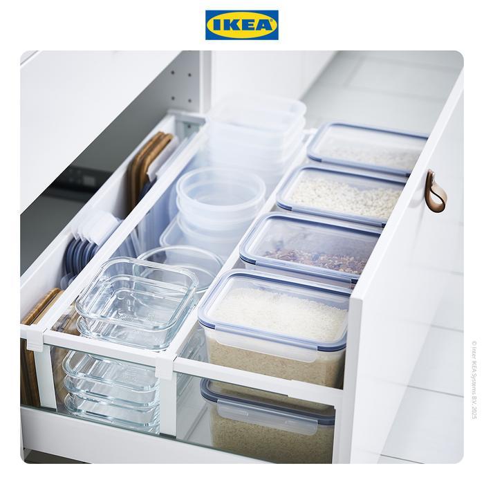 IKEA 365+ Tutup Tempat Makan Persegi Panjang Plastik