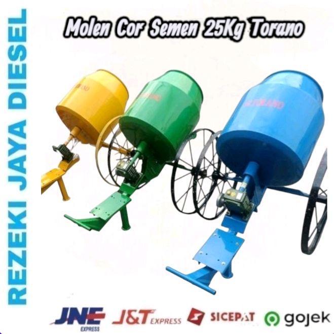 Molen cor mini merek Torano kapasitas 25 kg (tanpa mesin penggerak)