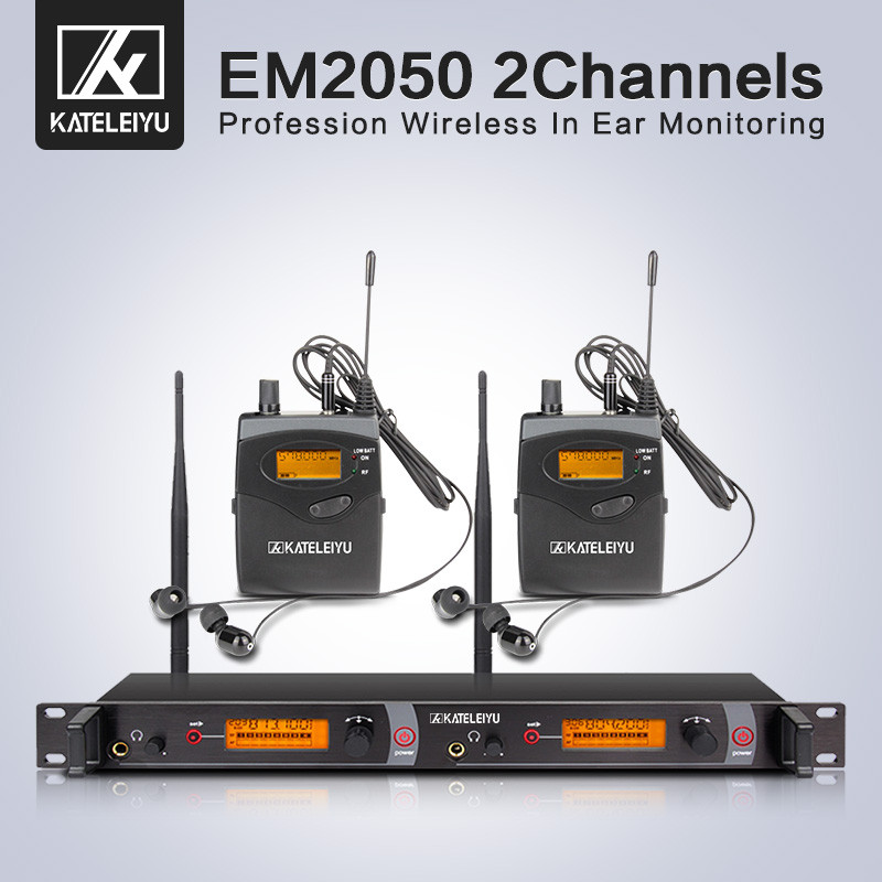 profession Wireless in ear Monitor System 2 ear monitoring systems wireless stage monitor system IEM