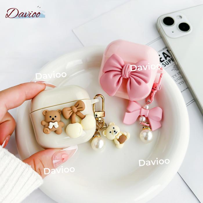 "New" Casing TWS FOR Robot Airbuds T50S Pelindung Earphone FOR Robot Airbuds T50S Motif Lovely dan