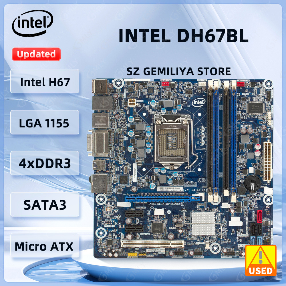 Intel Dh67Bl Motherboard Ddr3 32Gb 1333 Mhz Lga 1155 Intel Desktop Board Dh67Bl Pci-E 2.0 14Usb2.0 2