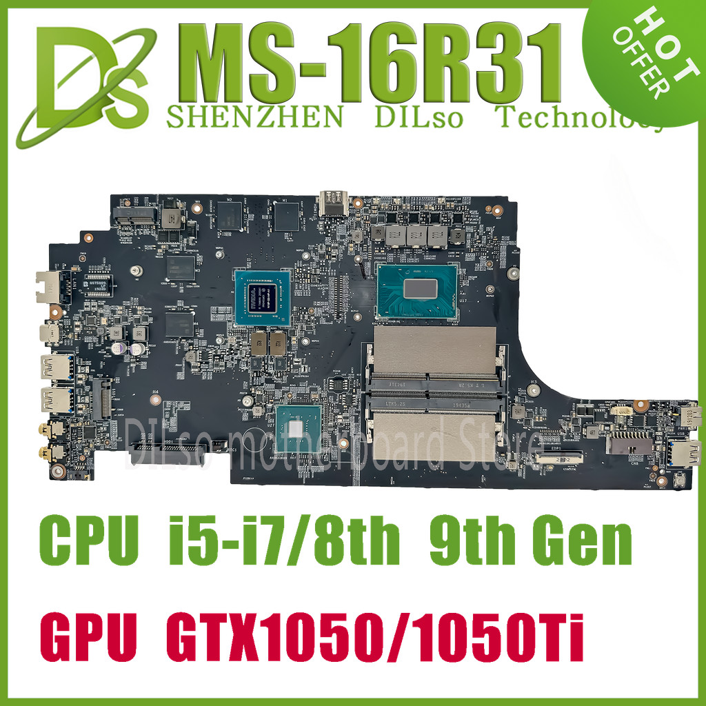 Kefu Ms-16R31 Mainboard For Msi Gf63 9Sc Ms-16R3 Laptop Motherboard W/I5-8300H I5-9300H I7-8750H