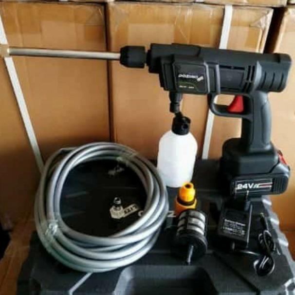 CORDLESS JET CLEANER DOZIRO MESIN CUCI MOTOR MOBIL 24 VOLT