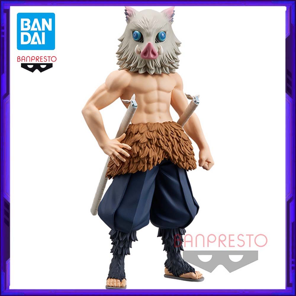 In Stock Bandai Original Banpresto Demon Slayer Grandista gros Hashibira Inosuke Anime Action Figure