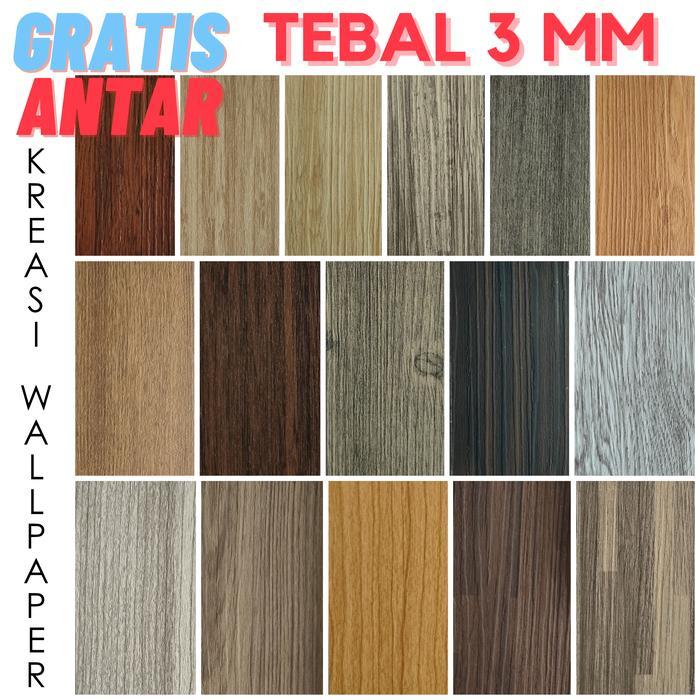 Lantai Vinyl 3mm Motif Kayu Termurah  Flooring Tebal Vinil Parket
