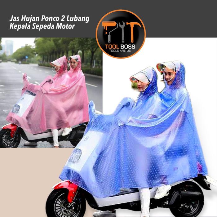 JAS HUJAN PONCO 2 LUBANG KEPALA - FULL BODY RAINCOAT