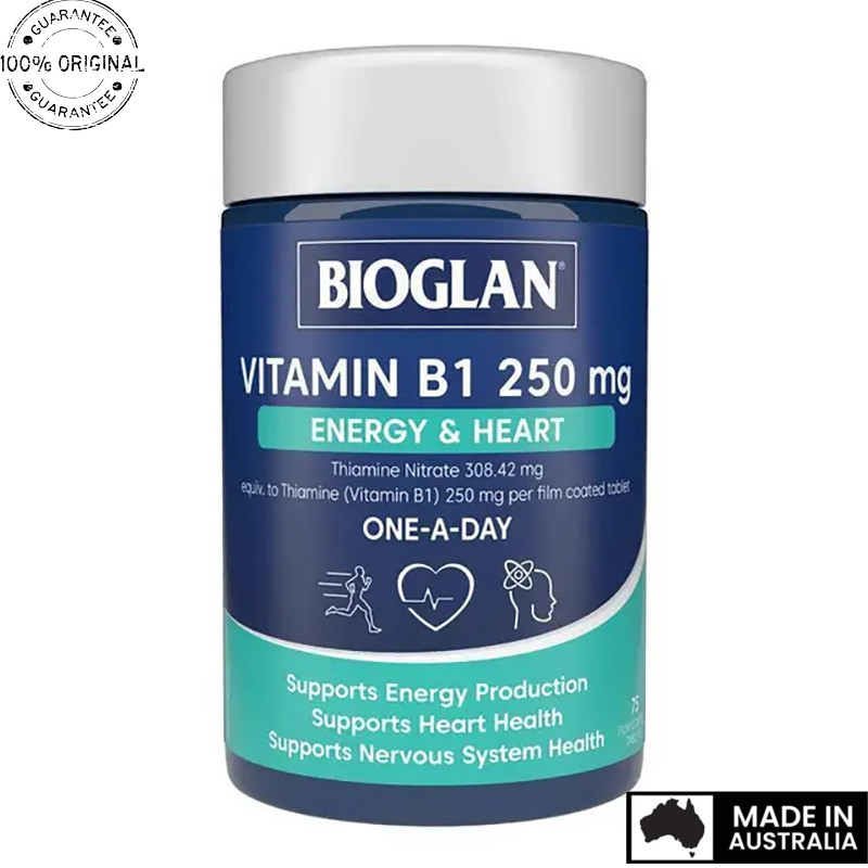 Aussie Original Bioglan Vitamin B1 250mg 75 Tablets